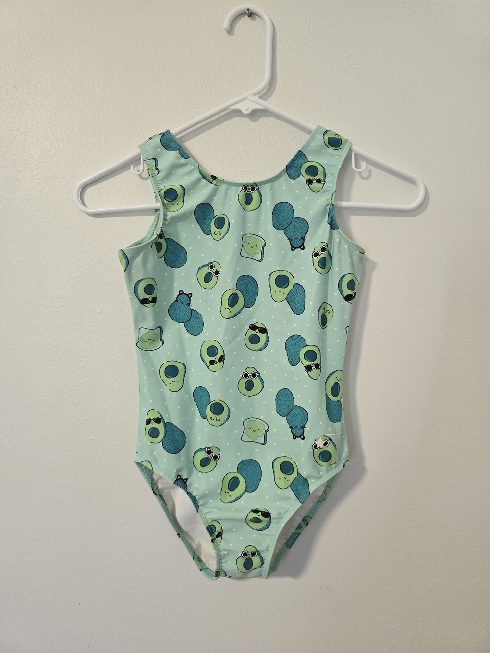 Destira Avo-cat-o Leotard Avocados & Cats Gymnastics Dance Matching Scrunchie CL